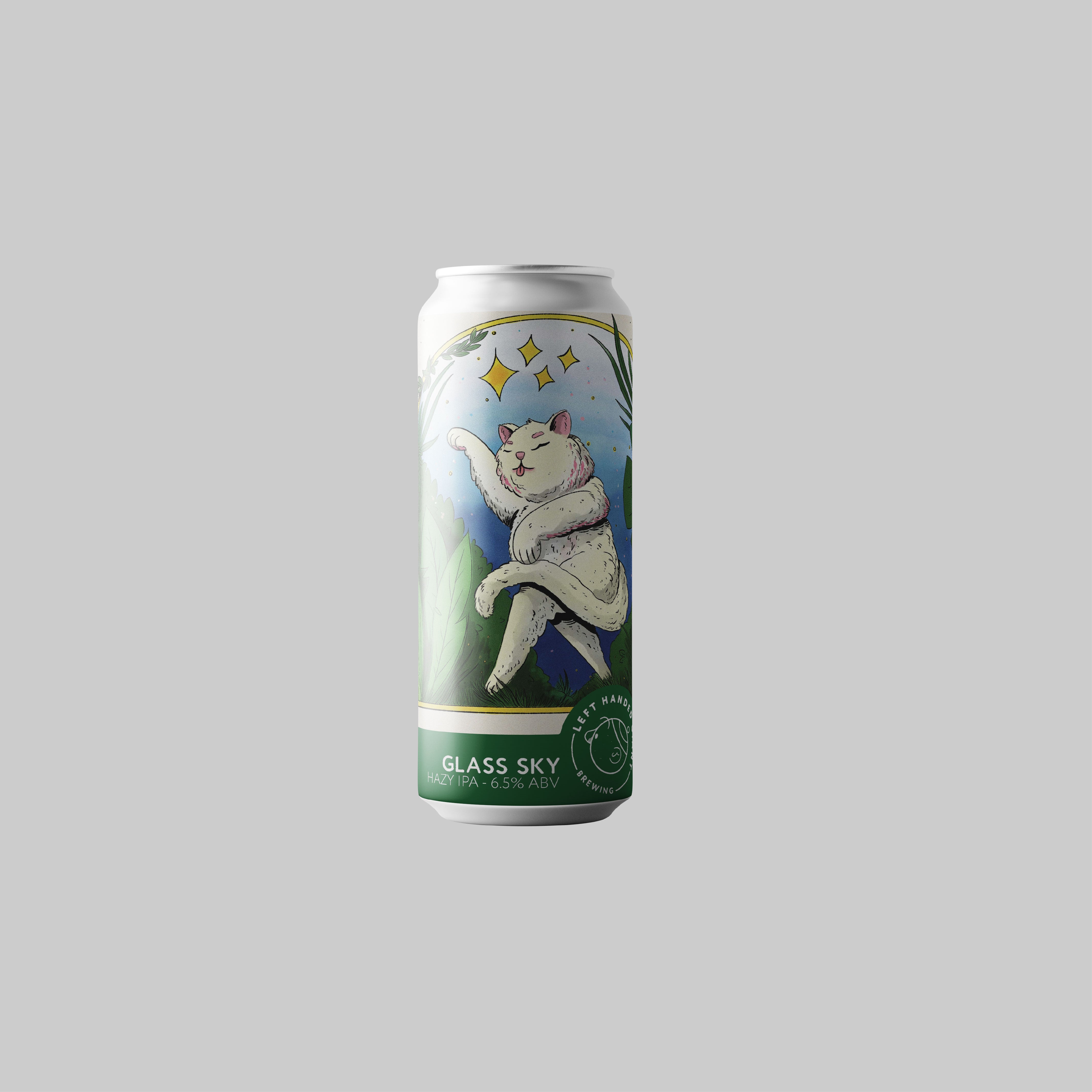 Left Handed Giant Glass Sky Hazy IPA Can 440ml 6.5% | Time2Drink